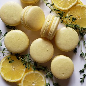 lemon thyme macaron